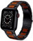 Miimall Correa para Apple Watch SE Series 6/5/4/3/2/1 38mm 40mm 42mm 44mm Correa de Madera Natural de Dos Tonos Madera de Sándalo y Acero Inoxidable Correa para Apple Watch 42mm 44mm Rojo + Negro