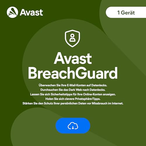 Avast BreachGuard 2025 | 1 Gerät | 1 Jahr | Aktivierungscode per Email