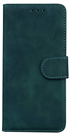 TIANCI Hülle für LG K50/LG Q60, Ordentlich und Einfaches Hautfreundliches PU-Leder Hülle, Brieftasche Schutzhülle, Flip Stoßfeste Handyhülle für LG K50/LG Q60 Hülle-Grün