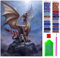 ARTULIO Diamond Painting Set Drachen – 5D Diamant Painting Bilder 30x40 cm mit Diamond Painting Zubehör für Kinder und Erwachsene - Crystal Art - Wand Deko