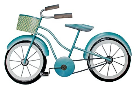T.I. Design Metall Wandbild - Aquarell Wandskulptur - Küsten Wandbild - Horizontal - Metall Rahmen - Aqua Einfarbig - Indoor und Outdoor - Nautisch - Leichte Aufhängung - Handgefertigt