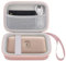 Elonbo Harte Tragetasche für Fujifilm Instax Mini Link 3/ Fujifilm Instax Mini Link 2, Fujifilm Instax Mini Link 3 Smartphone Drucker Schutzhülle, Extra Mesh Tasche passt Film Ladegerät, Roségold