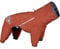 Hurtta Mudventure Overall ECO, Hunderegenmantel, Wasserdicht, Cinnamon-Orange, 30M
