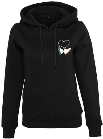 Mister Tee Damen Kapuzenpullover Ladies Kicks Love EMB Hoody Black S