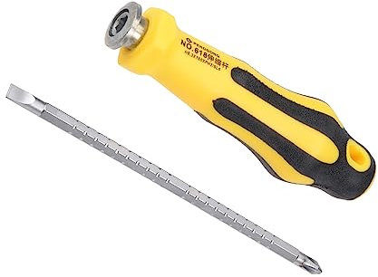 QUARKZMAN #2(PH2) Kreuzschlitz 6.3mm Geschlitzt Schraubenzieher x 1Stk Magnetisch Verstellbare Länge für Haushalt und Alltag Reparatur [2 in 1]