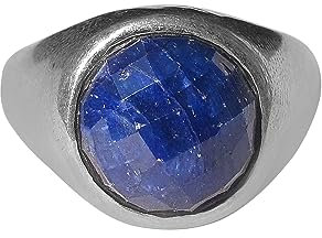Blue Sapphire Ring For Women Boho Ring 925 Pure Sterling Silver Handmade Ring Unisex Ring Size 8 USA