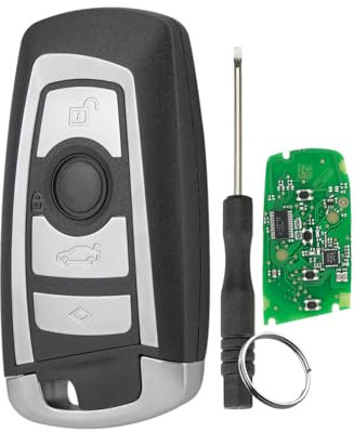 4 Tasten Auto Fernbedienungsschlüssel Schlüssel für BMW CAS4 FEM 3 5 Series F01 F03 voll intelligent Autoschlüssel 868Mhz PCF7945 Elektronischer Chip KR55WK49863 mit Schraubendreher und Schlüsselring