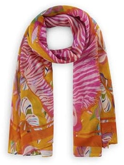 CODELLO Damen Schal aus recyceltem Polyester mit XL-Zebra