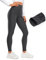 CRZ YOGA Damen Sport Thermo Leggings Winter Warme Sports Yoga Leggins High Waist Fleece Thermal Sportleggins - 71cm Mysteriöses Grau 38