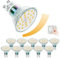 KEJIYILT Ampoules LED GU10, GU10 Dimmable lot de 10, GU10 dimmable blanc neutre 6000K 650lm 6W Remplace les ampoules halogènes 65W, Angle de faisceau 120° Spot sans scintillement (6000K)