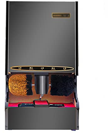 Cireuse à chaussures, cireuse à chaussures à induction automatique, nettoyeur de chaussures automatique pour hôtel commercial avec brosse à chaussures, kit de cirage de chaussures vertical pour bure
