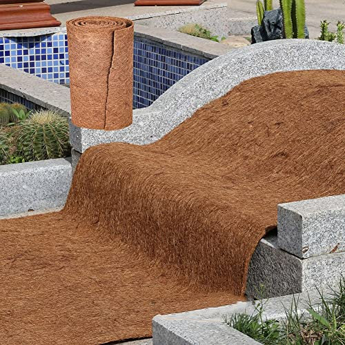 Kokosfasermatte für Terrarium, anpassbare Bodenmatte für Reptilien und Pflanzen, 0 3 0 4 cm dickes Kokosfasermaterial (60 x 100 cm)
