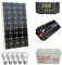 KIT FOTOVOLTAICO 1KW GIORNALIERO INVERTER 2000W PANNELLO ENERGIA SOLARE BATTERIA 120A