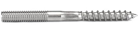 Stockschraube/Gewindeschraube M8 x 100mm aus Edelstahl V2A, für Holz inkl. metrischem Gewinde (M8 x 100mm, 10 Stück)
