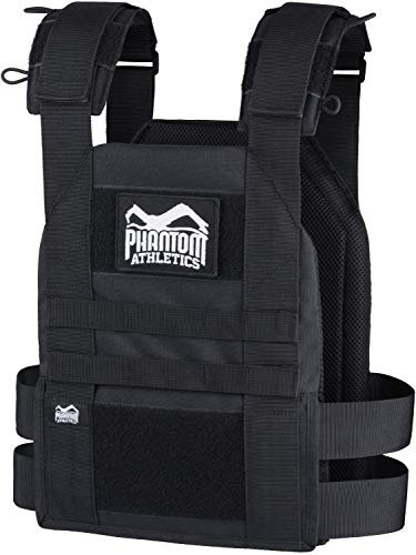 Phantom Athletics Gewichtsweste, Ohne Gewichte, Schwarz, Einheitsgröße