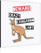 Gift Base Attention Fou Kangourou Femme Décoration Murale Panneau Cadre Photo