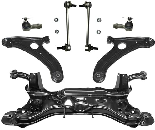 1x Achsträger 2x Querlenker 2x Spurstangenkopf 2x Koppelstange Vorderachse für Hyundai Getz TB ab 08/2005