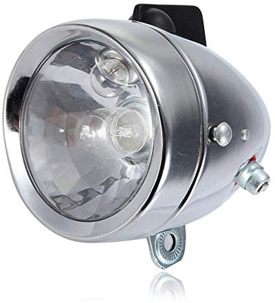 Faro della Bicicletta + Luce della Coda della Bici, Luce Auto-generata Impermeabile, Lampada di macinazione modificata del generatore della Bicicletta YiShang