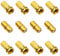 LUCKNIGHT Connettori Antenna TV, 8 Pz Connettori F Placcati Oro 7 mm,4 Pz SAT Cavo Adattatore, Connettore Coassiale In Metallo, Con Guarnizione In Gomma, per Cavo Coassiale Antenna