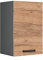 Vicco Hängeschrank R-Line, hängender Küchenschrank, Goldkraft Eiche/Anthrazit, 40 cm