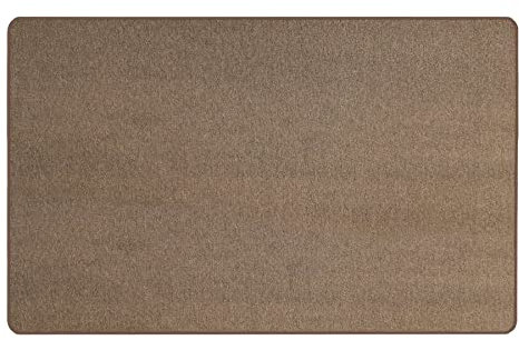 Primaflor Kurzflor Wohnzimmerteppich - MACAO, Messing-Braun, 120x170 cm, Viele Größen und Farben, Moderner Teppich für Kinderzimmer, Arbeits- und Schlafzimmer, Fußbodenheizung geeigneter Teppichläufer