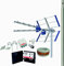 DAXIS Kit Amplificado Antena TV 5G + Rollo 20M + Amplificador 40dB + Fuente alimentación + Conectores F Y TV + Mastil 1,20 M