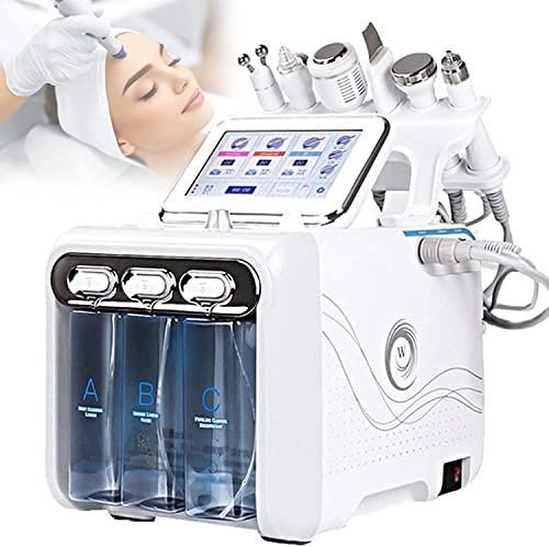 LIMEIDM Wasserstoff-Sauerstoff-Gesichtsschönheitsmaschine, 6 in 1 Vakuum-Gesichtsreinigung Hydro-Wasser-Sauerstoff-Jet-Peeling-Maschine Professioneller Gesichtssprayer für Spa, Schönheitssalon