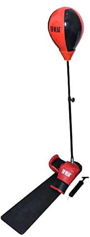 Generic Original TUFWEAR Kinder Boxsack Punchball mit Standfuß und Boxhandschuhen