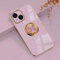 EYZUTAK Electroplated Magnetic Ring Holder Case for iPhone 14 Plus, 360 Degree with Rotation Metal Anti-fall Finger Ring Holder Magnet Car Holder Slim Soft Silicone Shockproof Cover - Light Purple