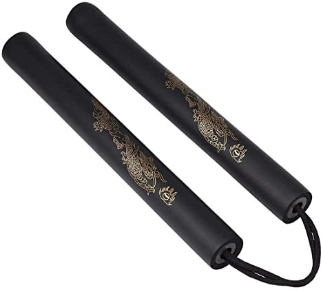 ZMREN Nunchaku de Espuma, Martial Arts Espuma Acolchada práctica Entrenamiento Cuerda Nunchakus, Nunchucks Artes, para Niños y Principiantes