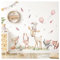 DEKO KINDERZIMMER Wandtattoo Waldtiere Set Wandsticker REH Hase Fuchs Kinderzimmer Wandaufkleber Ballon Babyzimmer Wanddeko DK1098-1