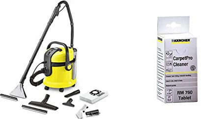 Kärcher Injecteur/Extracteur SE 4001 Plus, pour le Nettoyage des Surfaces Dures, Textiles et Meubles Rembourrés Suceur Fentes & 6.295-850.0 Nettoyeur pour Tapis (RM 760 Tablettes)