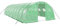 vidaXL Invernadero con Estructura de Acero Verde 40 m² 10x4x2 m