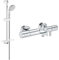 GROHE Ensemble de Bain mitigeur Grohtherm avec douchette + Barre de Douche + Porte Savon Tempesta