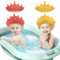 2PCS Baby Shower Cap for Kids, IKR Adjustable Baby Hair Washing Shield Toddler Visor Hat for Eyes and Ears Protection Shampoo Cap for 0-9 Years Old Children