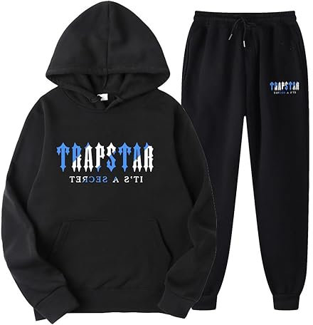 Generisch Trapstar Jogginganzug Herren Hose Tgj Anzug 4Tune Zip Hoodie Windbreaker Hoodie Set Trapstar Jacke Anzug Nofs Cap Y2K Tracksuit(C24,M)