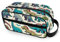 ODAWA Trousse de toilette unisexe en cuir synthétique avec motif dinosaures amusants, Dinosaures, one size