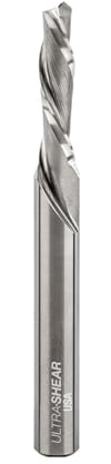 Ultra-Shear Solid Carbide Router Bits, 5MM CD, 1/4 SH, 3/4 CL, Down Cut, USA Made Spiral Bit for CNC, Hand & Table Routers US275MD