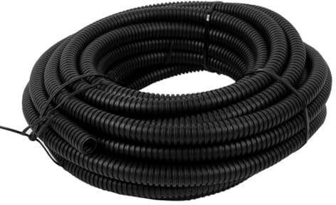 MOCNT Gaine Câbles Électriques Voiture Gaine Ondulée Flexible Protection Cache PP Fermé Tuyau Fil Gaine Isolante Conduit Tube Rangement Câble Extérieur 18mm Long 5 Mètres