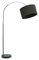 ValueLights | Black Metal Arched Stem Curved Arm Floor Lamp with Charcoal Drum Shade for Living Room Lounge | Floor Lamps, Home Décor & Improvement Essential