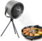 LOFICOPER Portable Range Hood, Desktop Range Hood, Portable Kitchen Exhaust Fan, Low Noise Mini Extractor Hood with 3 Speed, 5 Filter, 1200 Pa Suction, for Indoor BBQ, Hot Pot, Cooking