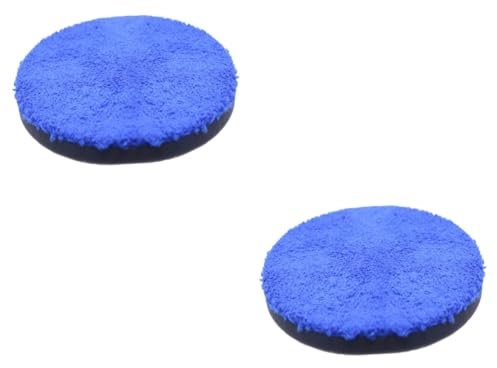 SOLUSTRE 2 Pièces De Polissage Applicateur De Mousses De Cire Microfibre Voitures Éponge De Revêtement De Polissage De Polissage Pour Perceuse Éponges Pour Le Nettoyage Auto