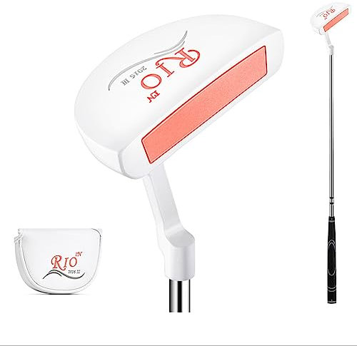 Putter da golf per destrorsi da donna, putter a lama da golf con copritesta, putter leggero per mazze da golf da donna (putter da golf)