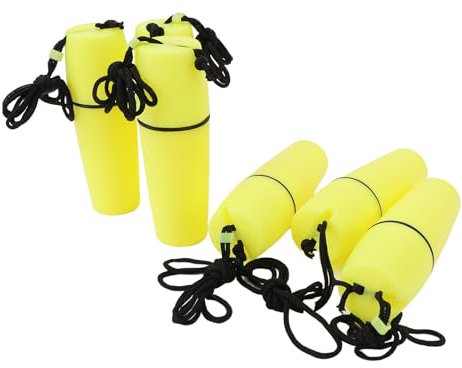 equlup Bouteille de conteneur de Kayak, 6 pièces Bouteille scellée de Kayak Portable bidon Sec ABS Bouteille de conteneur de Kayak étanche pour la plongée en apnée Surf Kayak canotage (Yellow)