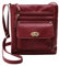 Sac à bandoulière polyvalent en cuir de couleur unie pour femme, grande capacité, réglable, sac à bandoulière polyvalent, sac d'ordinateur en cuir pour femme, Rouge, Taille unique