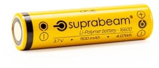 Suprabeam Batería Li-po 16600 de 1100 mAh (Q2r, Q2xr linterna)