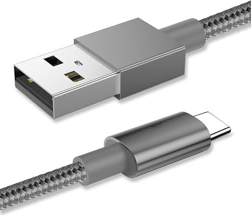 USB C Cable 3A Fast Charge, USB C Charger Type C Charger Cable Braided Fast Charging for Samsung Galaxy S20 S10 S9 Note 10 9 A20,Huawei P30 P20,LG G5 G6,Sony Xperia,Switch (1M+2M)