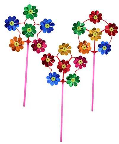 HIAKDOFT 25stücke Garten Wind Spinner Bunte Windräder Windmühle Outdoor Decor Junge Mädchen Spielzeug Winddekor