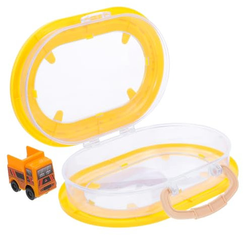 BESPORTBLE Aufbewahrungsbox Für Spielzeug Kleine Transparente Spielzeugkiste Reisekoffer Für Miniaturautos Aufbewahrungsbox Aus Kunststoff Für Auto-Spielzeug