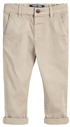 NEXT Jungen Chinohose mit Stretch Stein 92-98